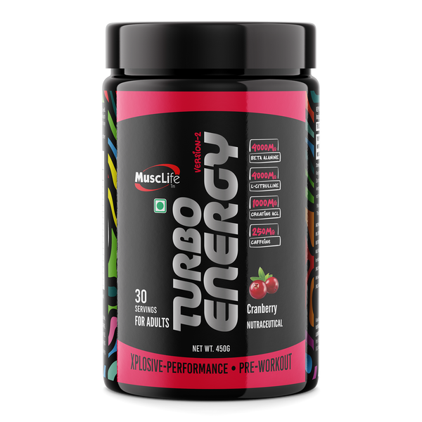 Turbo Energy Pre Workout Cranberry