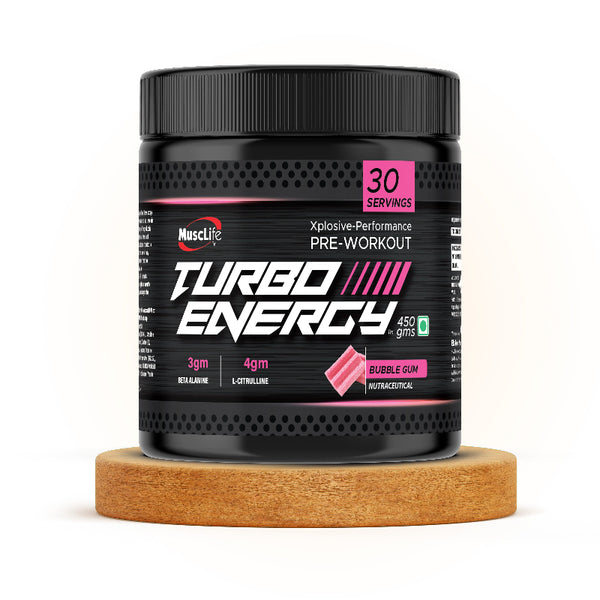 Turbo Energy Pre Workout Bubblegum