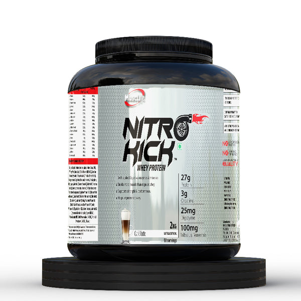 Nitro Kick Whey Protein Powder Cafe Latte