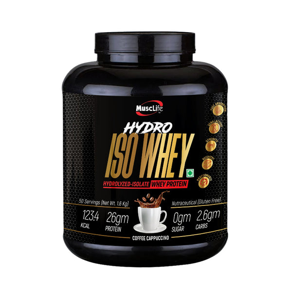 MUSCLIFE HYDRO ISO WHEY COFFEE CAPPUCHINO