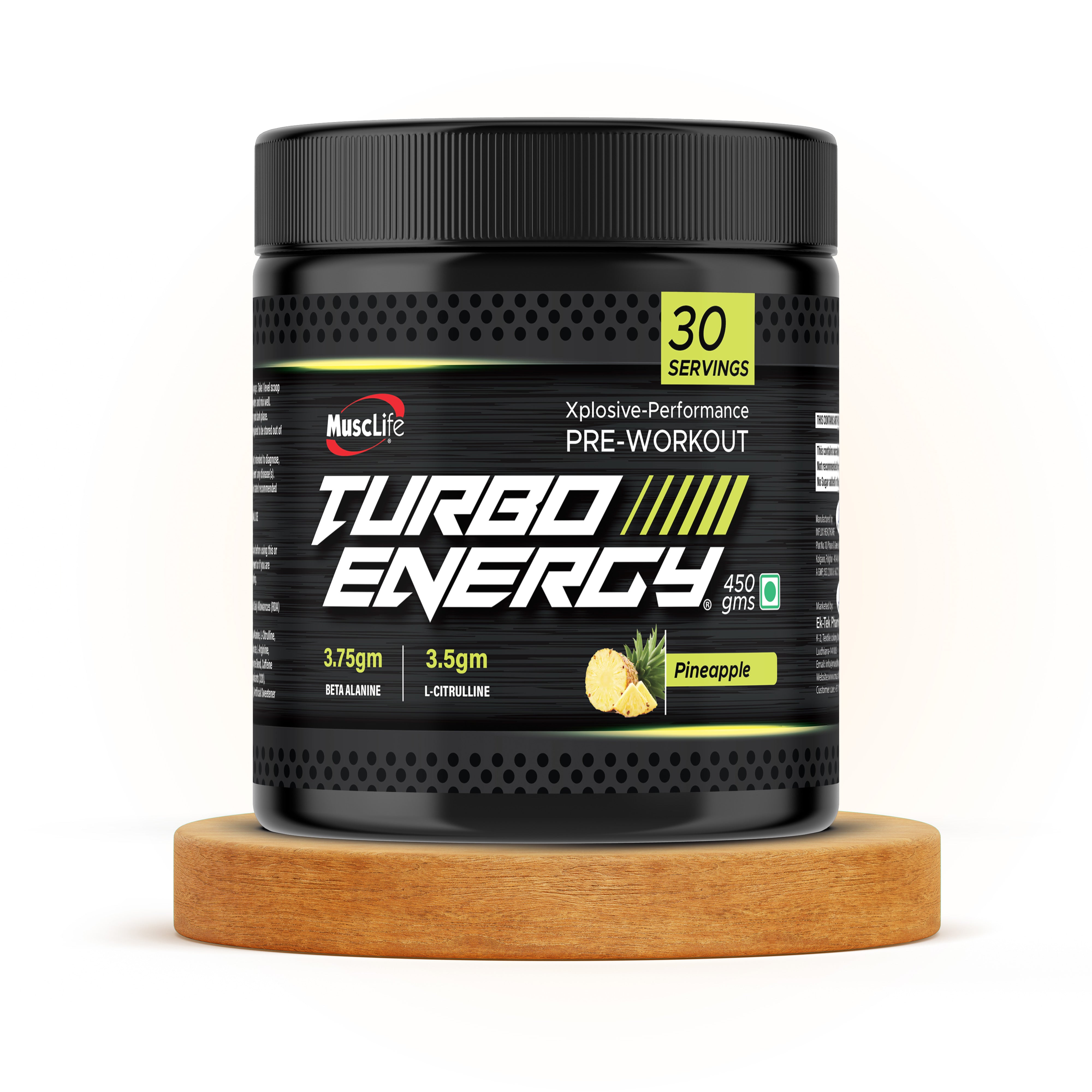 Turbo Energy Pre Workout Green Apple