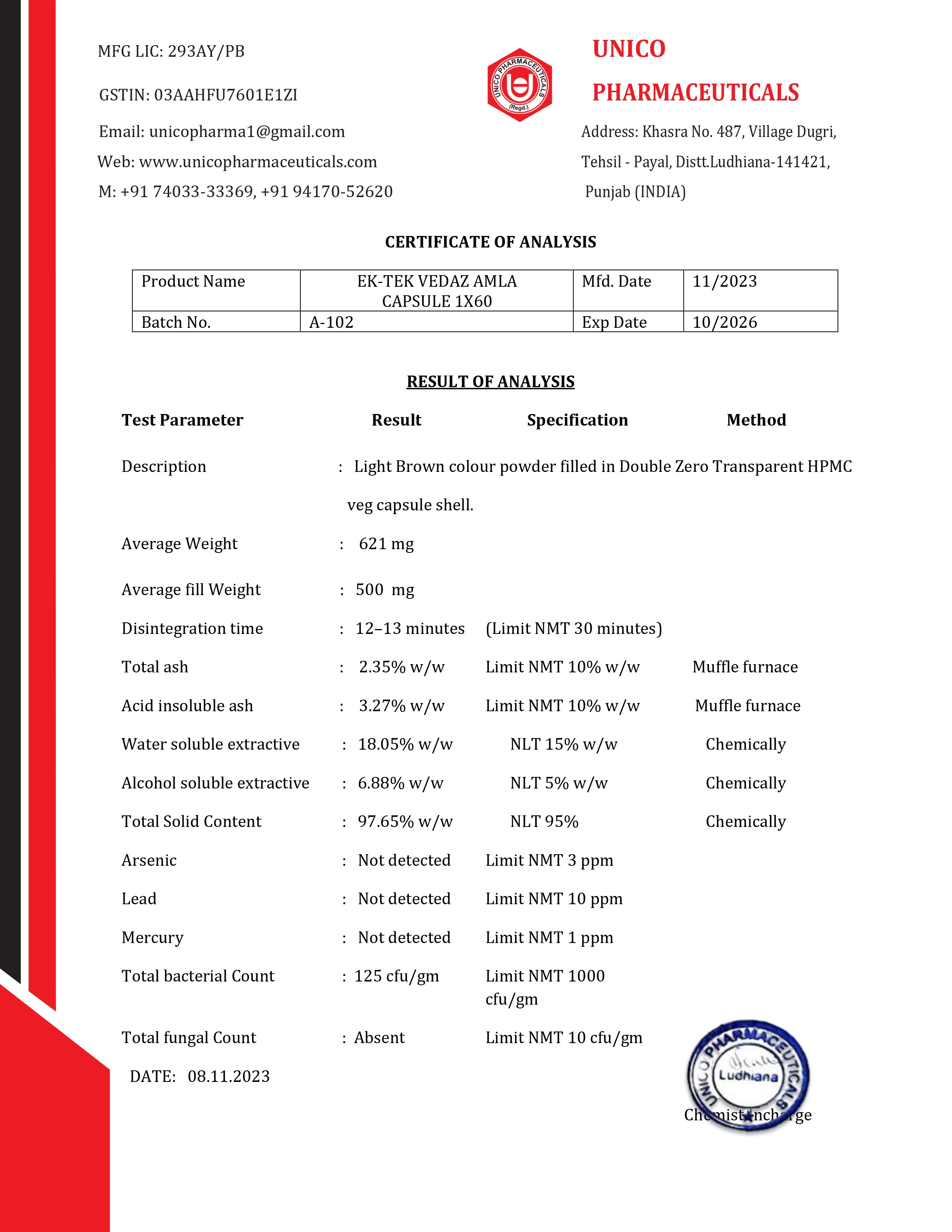 Certificate