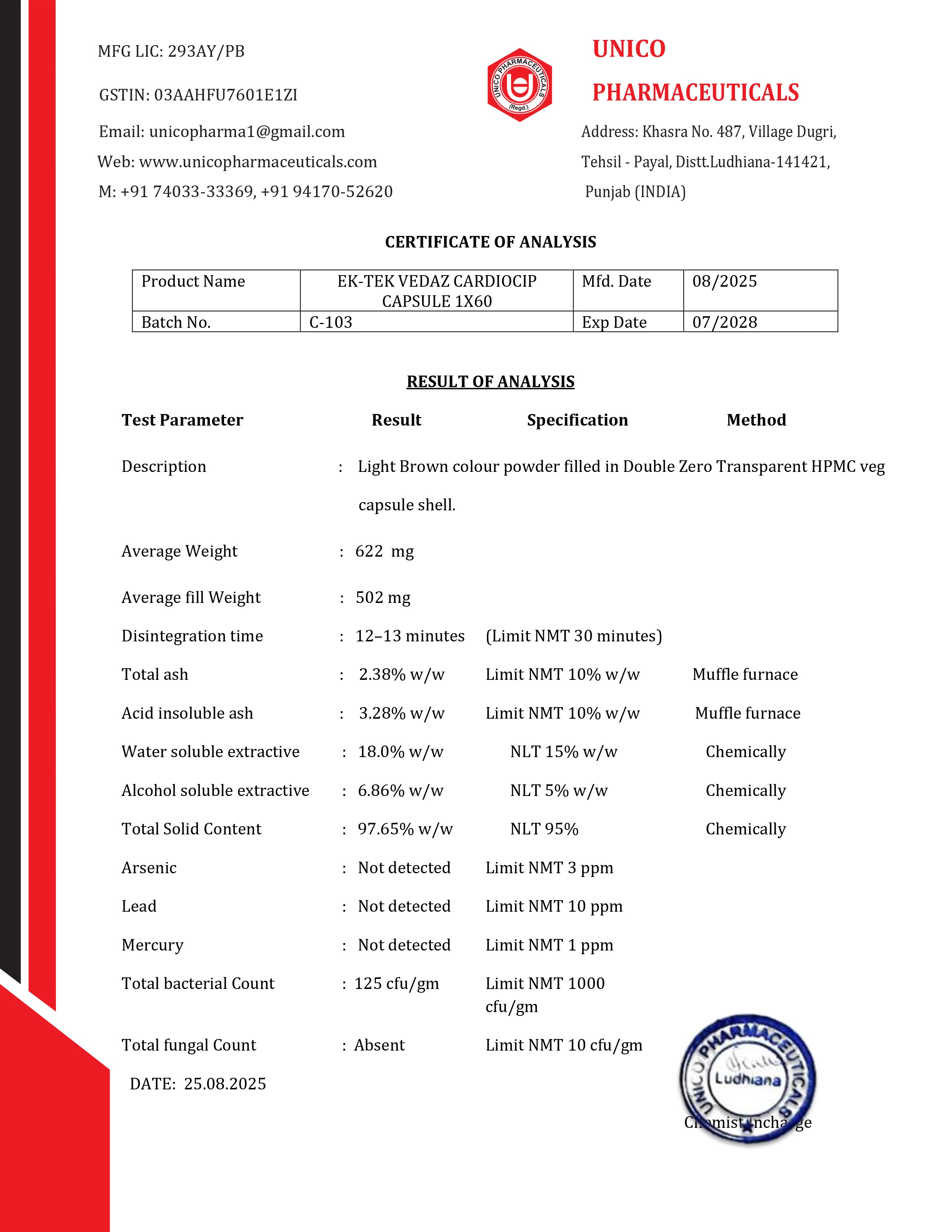 Certificate