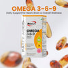 Omega 3-6-9 Capsules Dietary Supplement for Adults & Gym Support