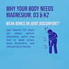 magnesium D3 tablets for weak bones and joint comfort
